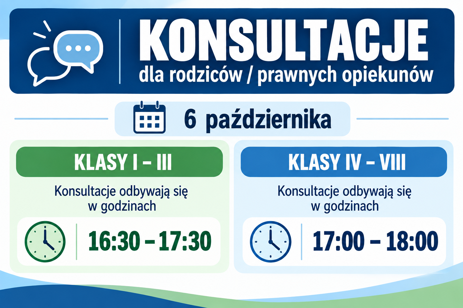 Informacja nt odbywajacyhc się 6 października konsultacji
